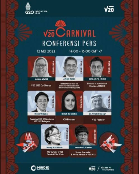 CARNIVAL V20 Dukung Presidensi G20 Indonesia 2022