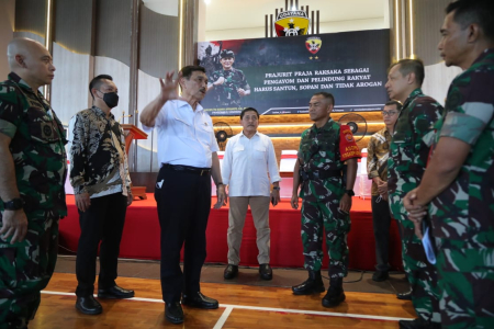 Jelang KTT G20 Indonesia, Menko Marves Cek Kesiapan Lokasi Tactical Floor Game