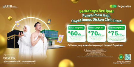 Cicil Emas di Pegadaian Dapat Diskon Uang Muka. Intip Caranya di Sini!
