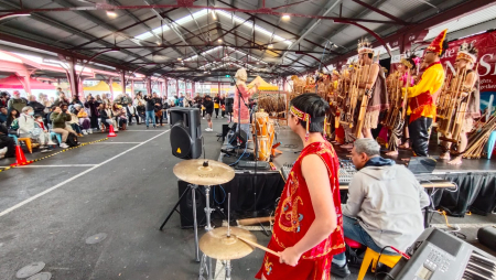 Muhibah Angklung Meriahkan Festival Kuliner Indonesia di Melbourne