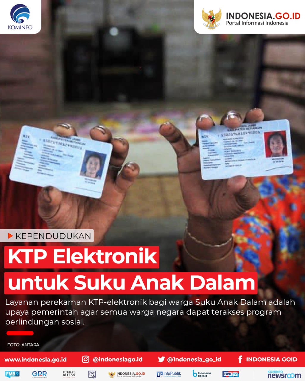 KTP Elektronik untuk Suku Anak Dalam