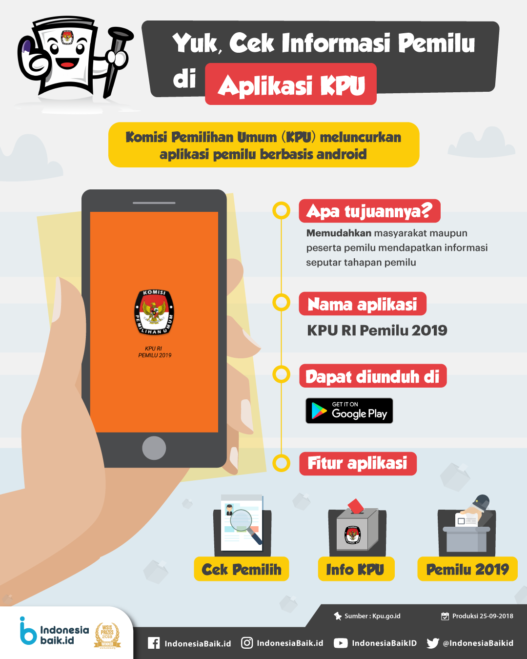 Yuk, Cek Informasi Pemilu di Aplikasi...