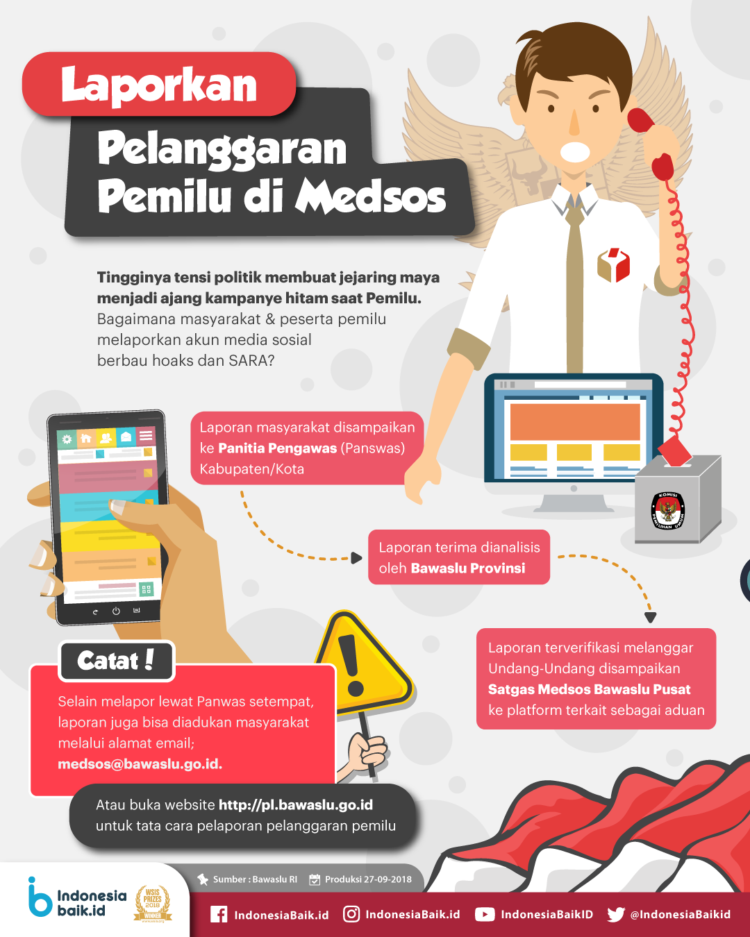 Laporkan Pelanggaran Pemilu di Medsos