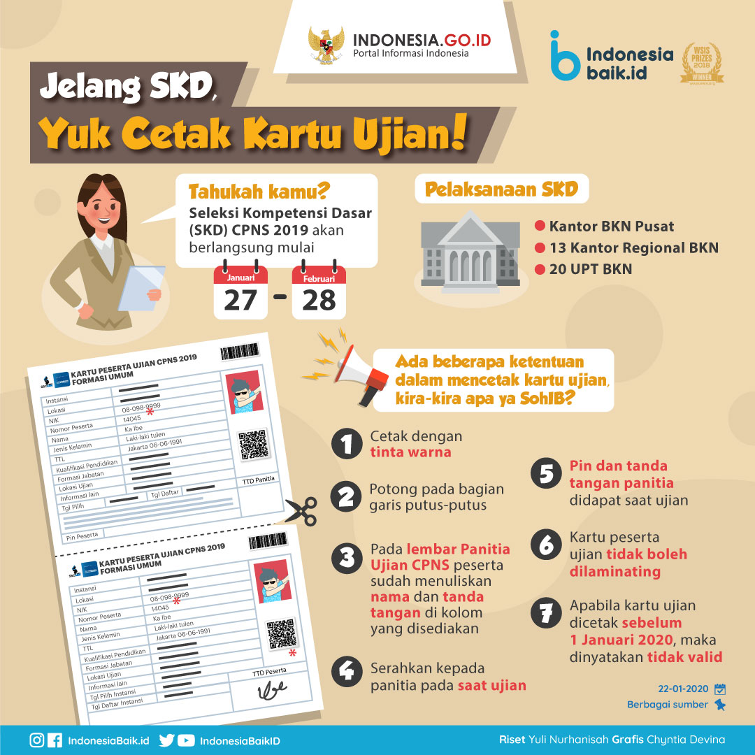 Jelang SKD, Yuk Cetak Kartu Ujian