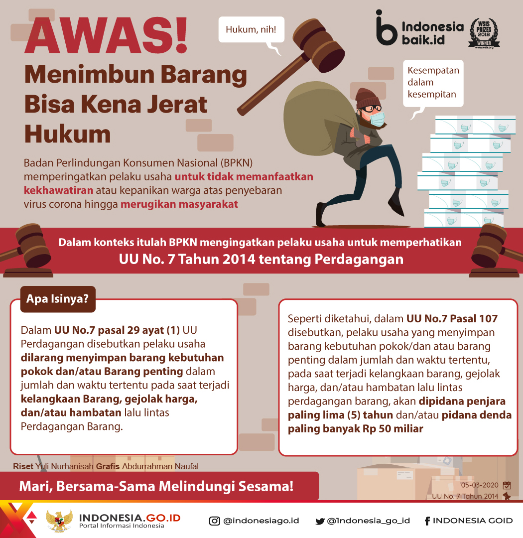 Awas! Menimbun Barang Bisa Kena Jerat...