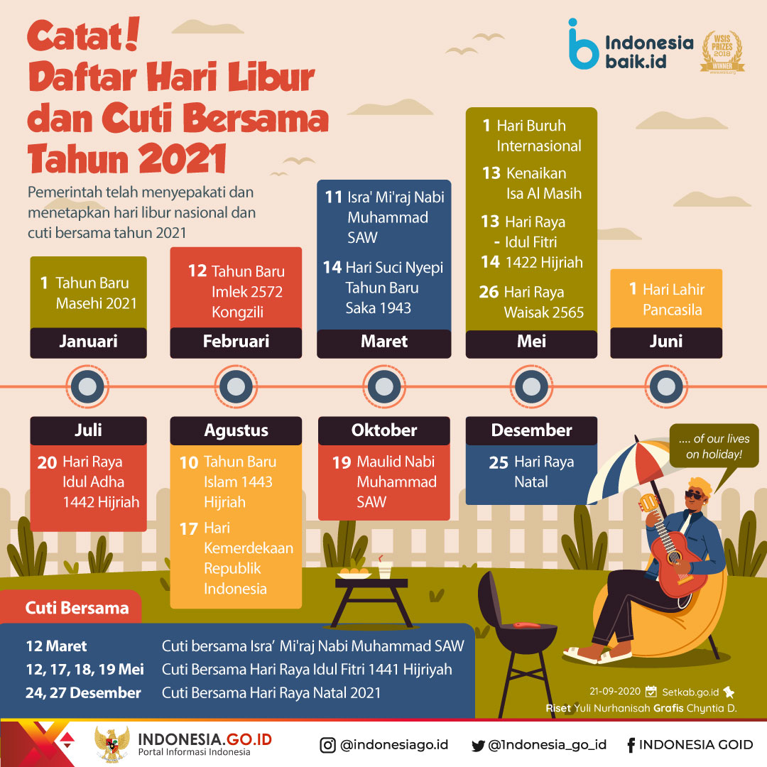 Catat! Daftar Hari Libur dan Cuti...