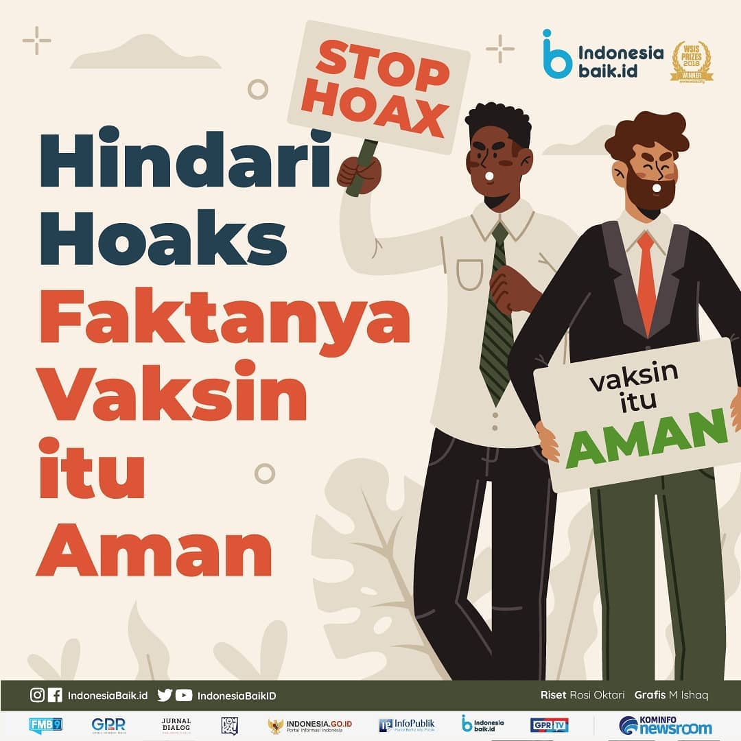 Hindari Hoaks, Faktanya Vaksin Itu Aman