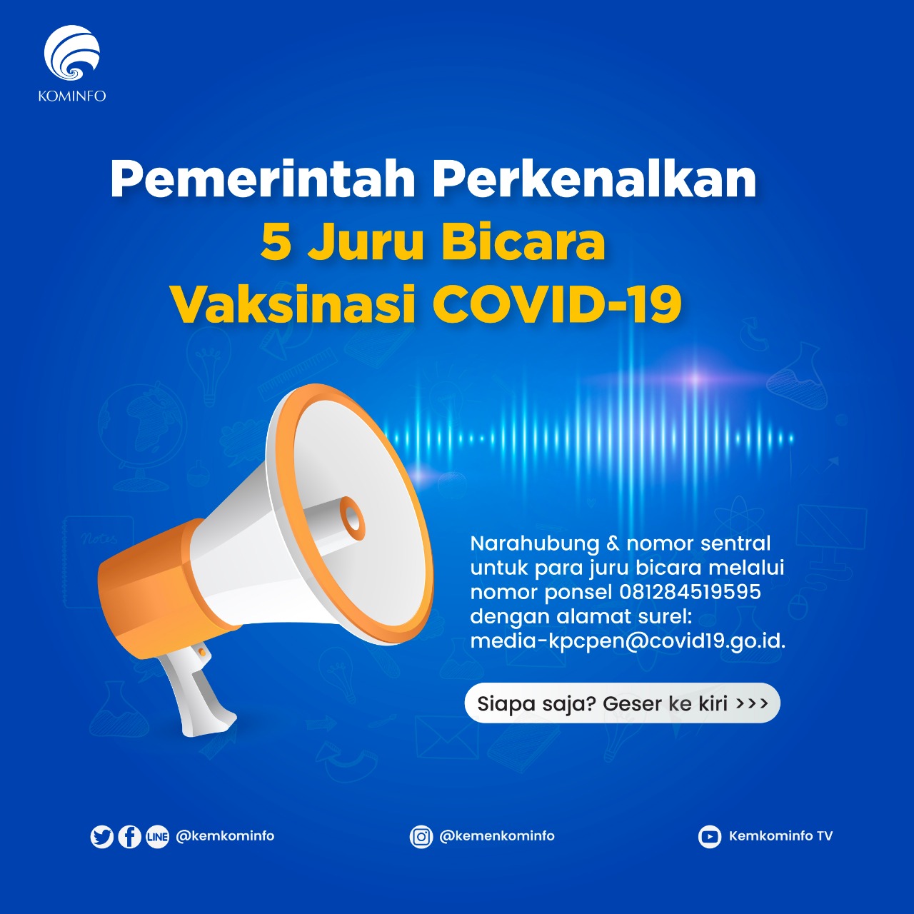 Pemerintah Perkenalkan 5 Juru Bicara...