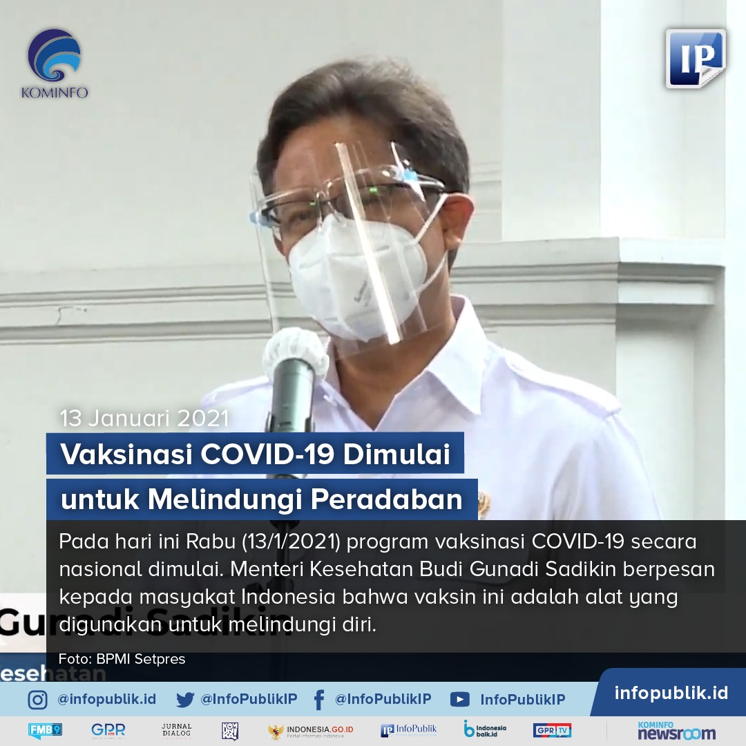 Vaksinasi Covid-19 Dimulai Untuk...
