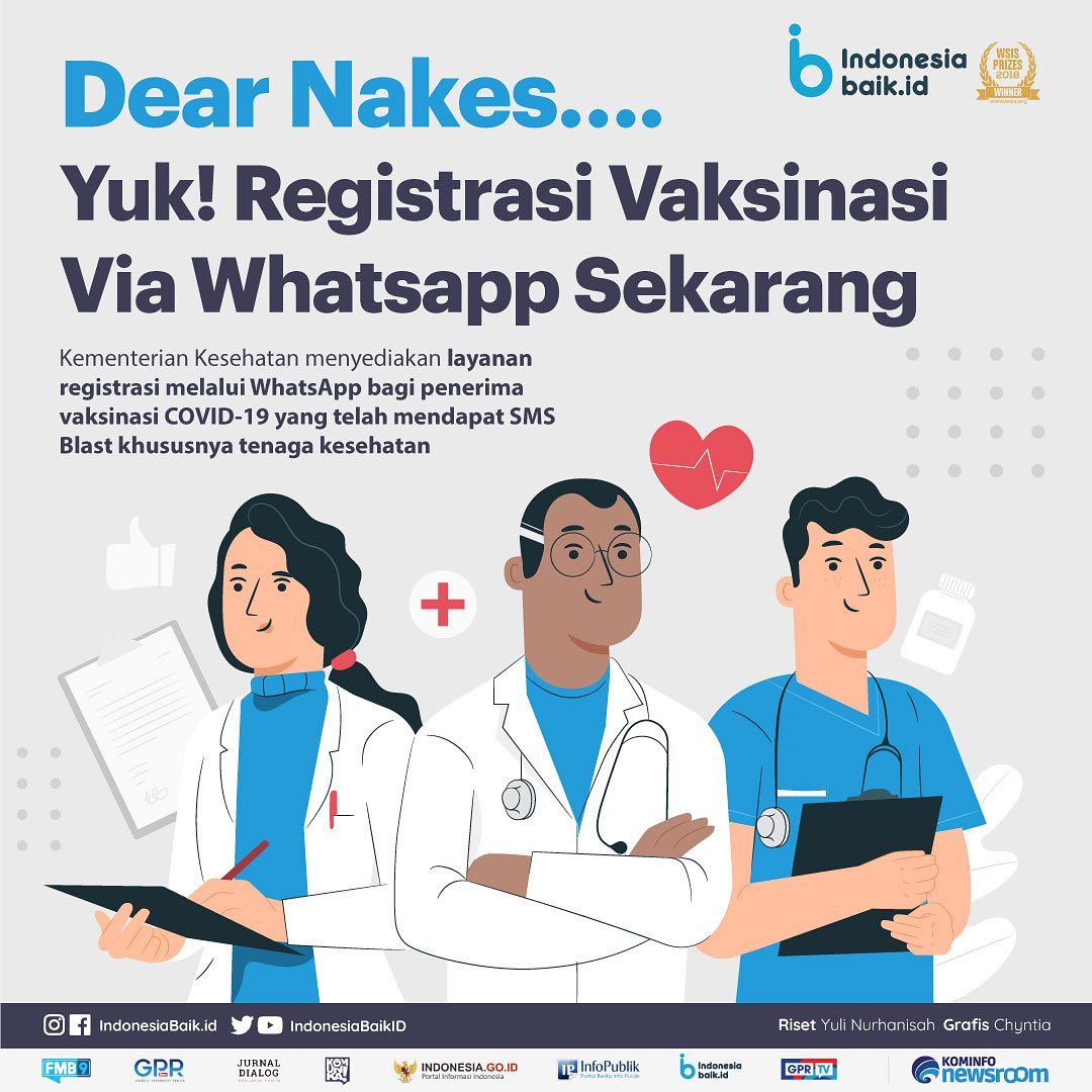 Dear Nakes, Yuk Registrasi Vaksinasi...