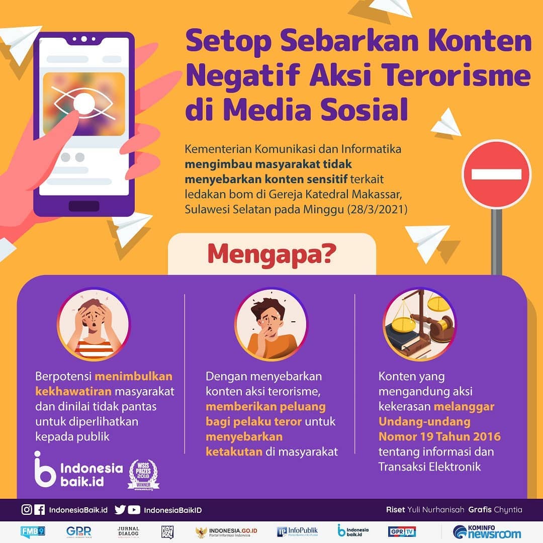 Setop Sebarkan Konten Negatif Aksi...