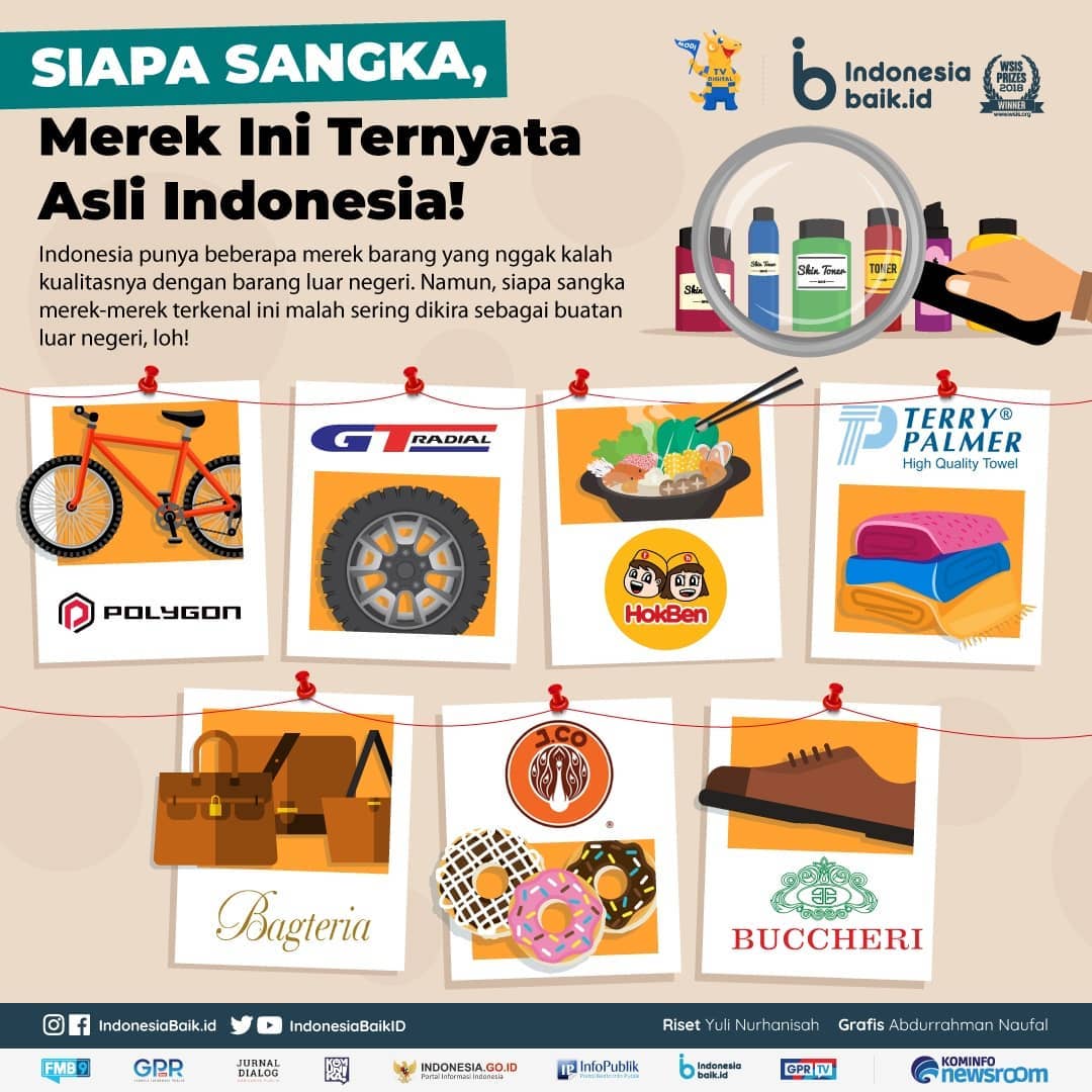 Merek Ini Ternyata Asli indonesia!
