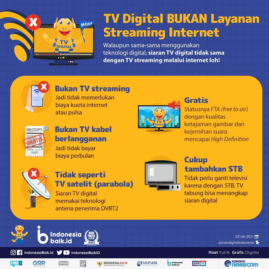 TV Digital Bukan Layanan Streaming...