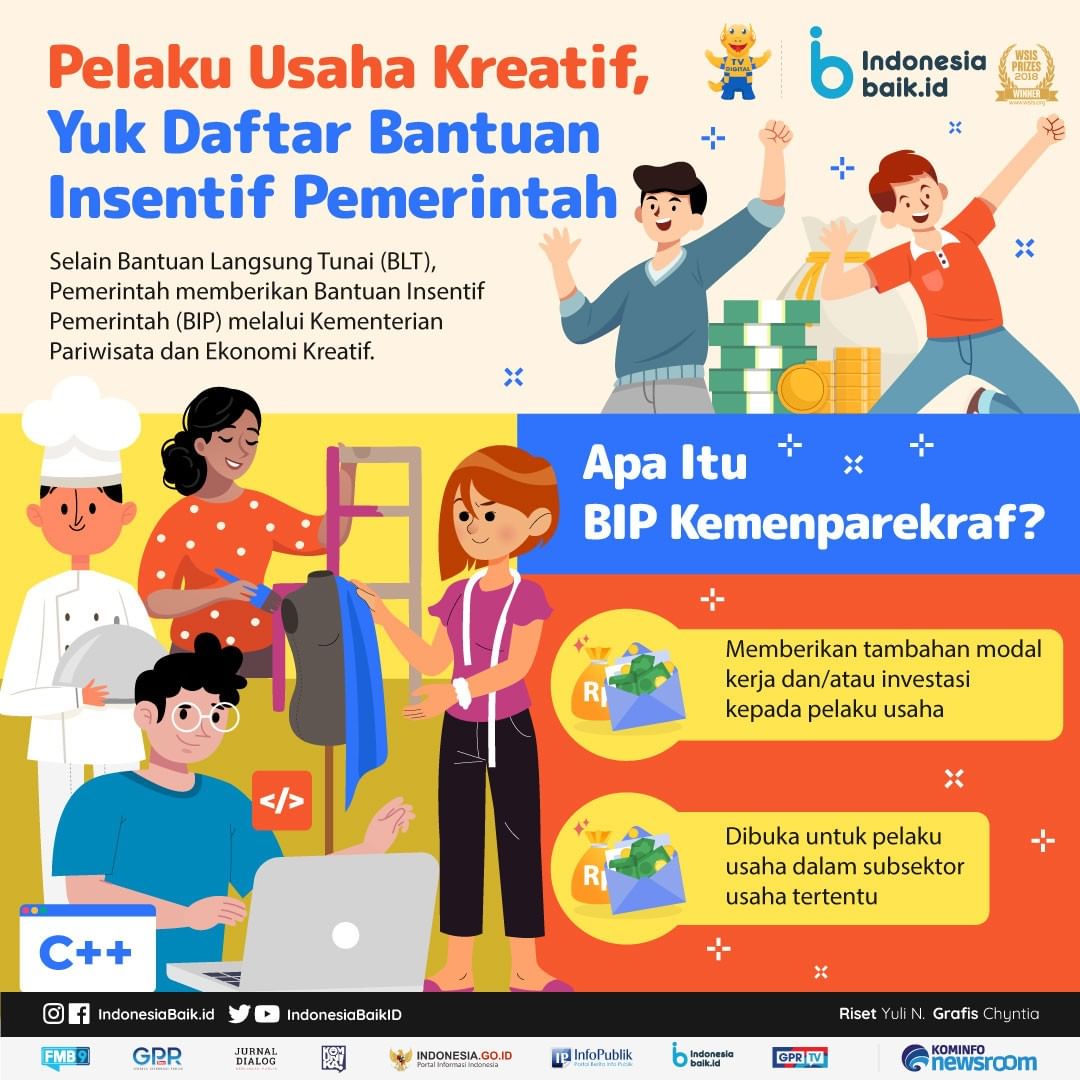 Pelaku Usaha Kreatif, Yuk Daftar...