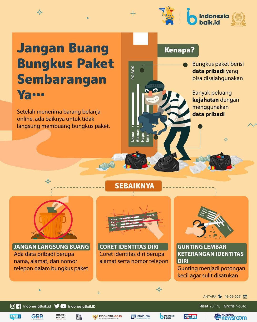 Jangan Buang Bungkus Paket Sembarangan...