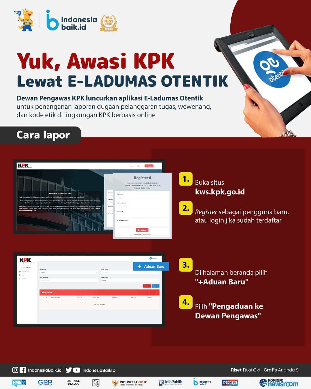 Yuk, Awasi KPK Lewat E-LADUMAS OTENTIK