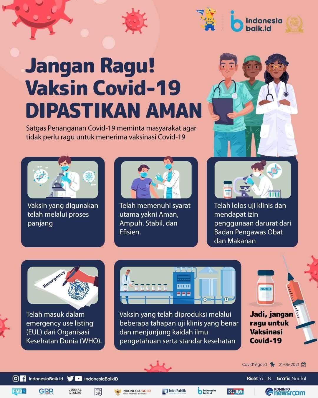 Jangan Ragu! Vaksin Covid-19 DIPASTIKAN...