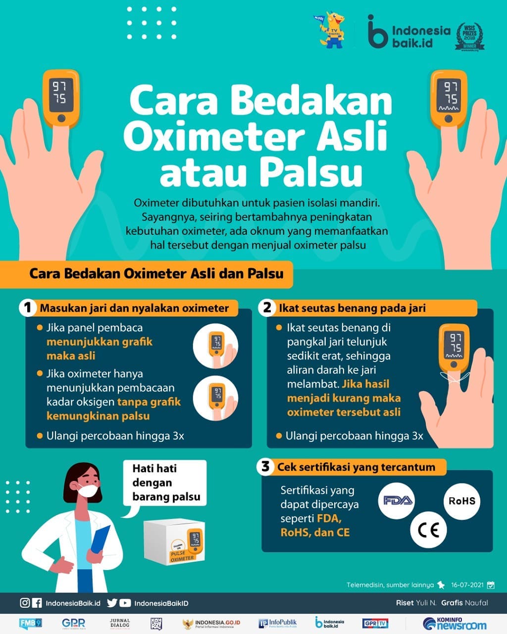 Cara Bedakan Oximeter Asli atau Palsu