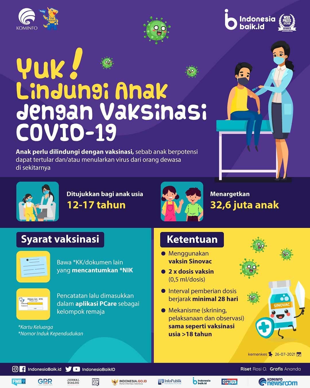 Yuk Lindungi Anak dengan Vaksinasi...