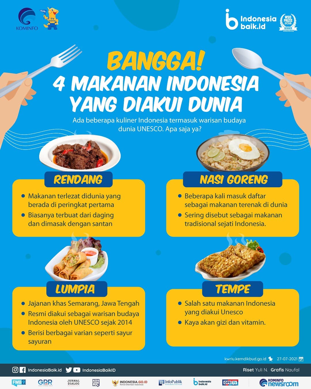 4 Makanan Indonesia yang Diakui Dunia