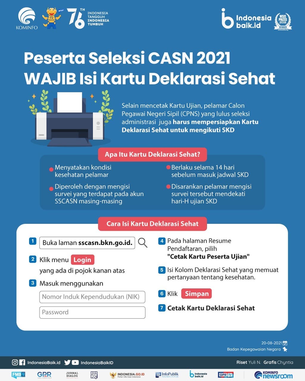Peserta Seleksi CASN 2021 WAJIB Isi...