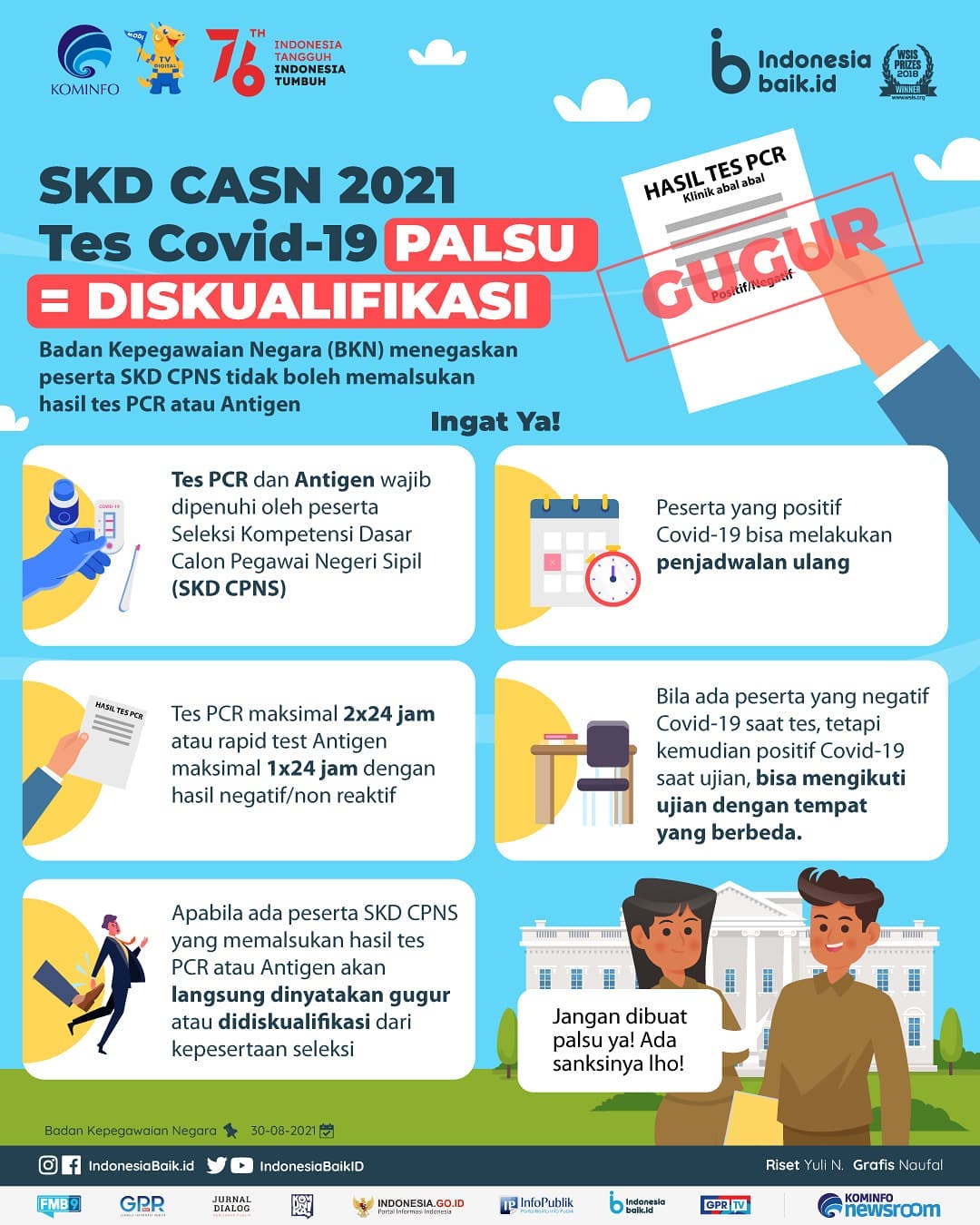 SKD CASN 2021 Tes Covid-19 Palsu =...