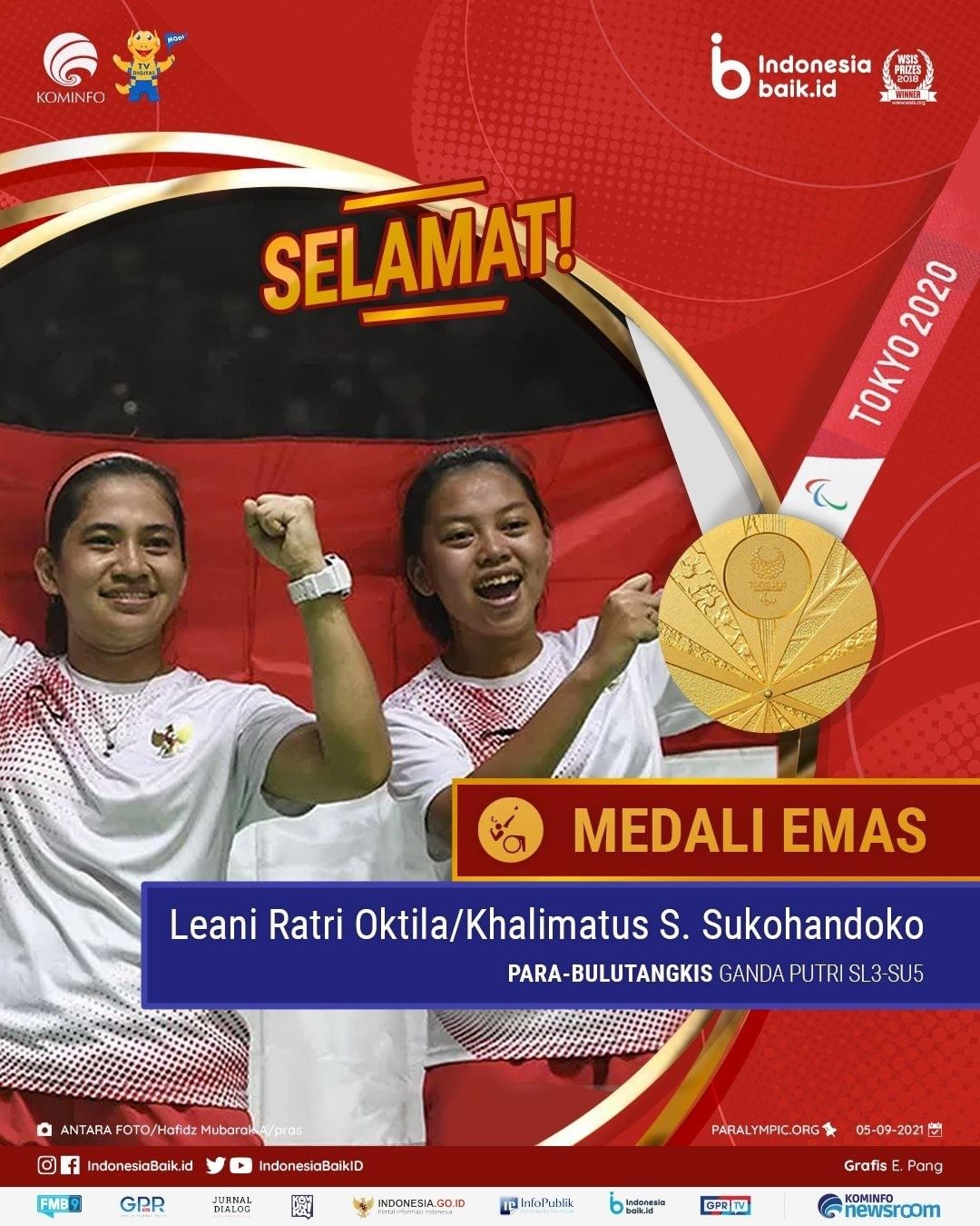 Medali Emas Indonesia di Paralimpiade...