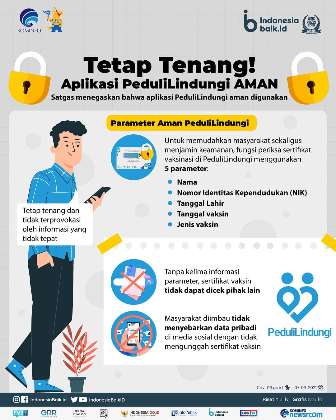Tetap Tenang! Aplikasi PeduliLindungi...