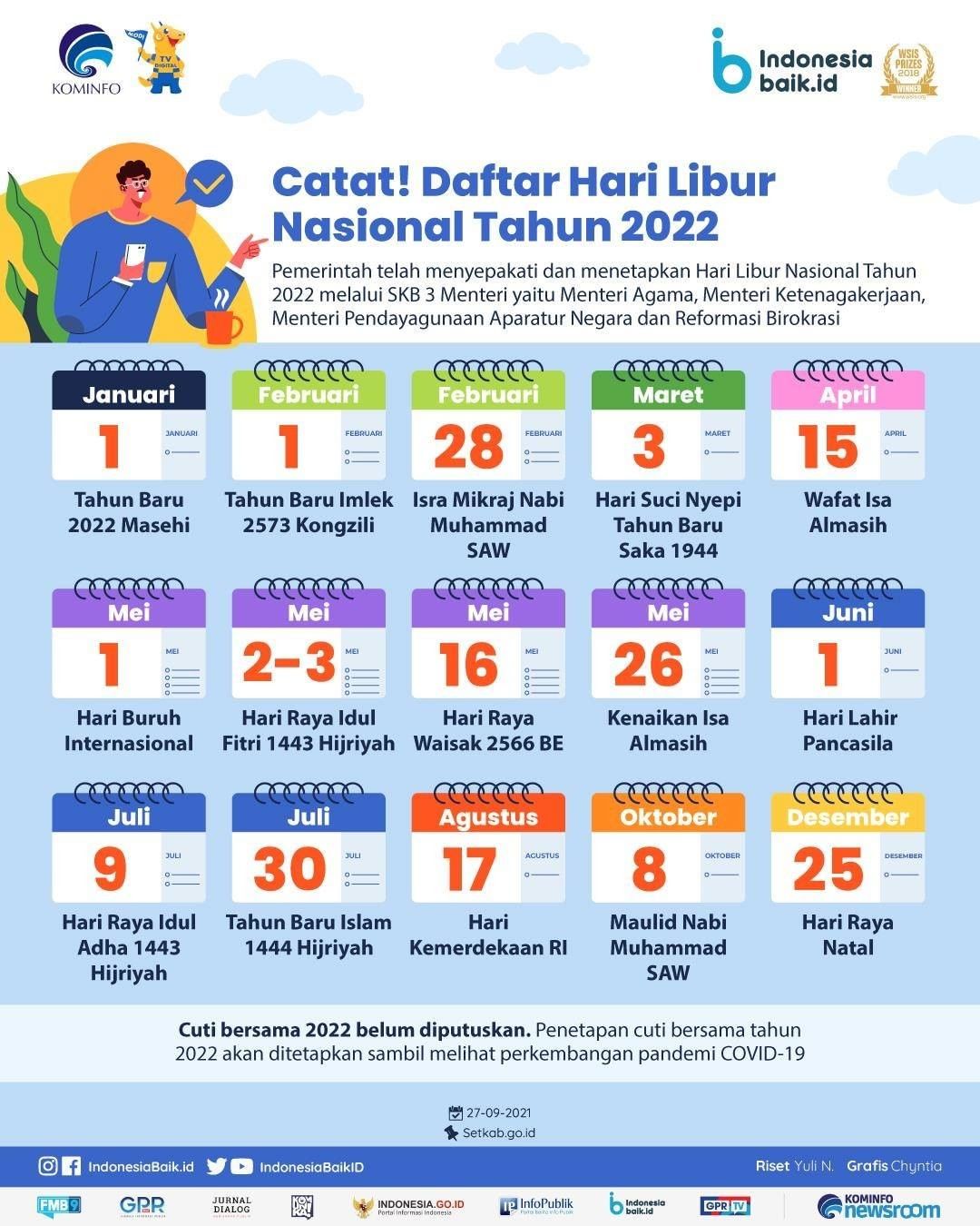 Catat! Daftar Hari Libur Nasional Tahun...