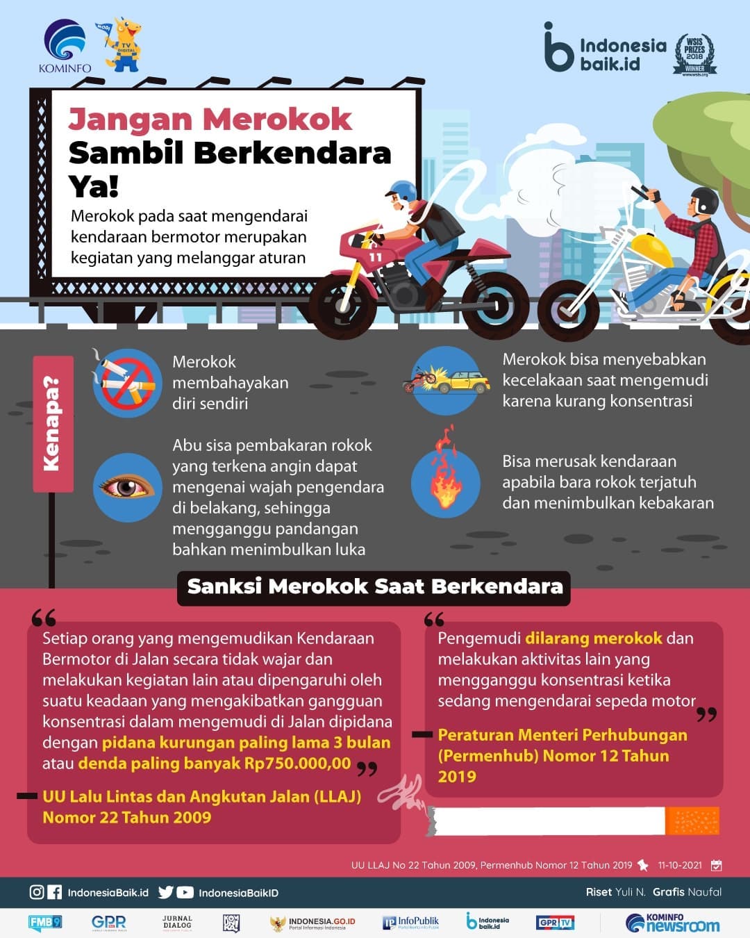 Jangan Merokok Sambil Berkendara Ya!