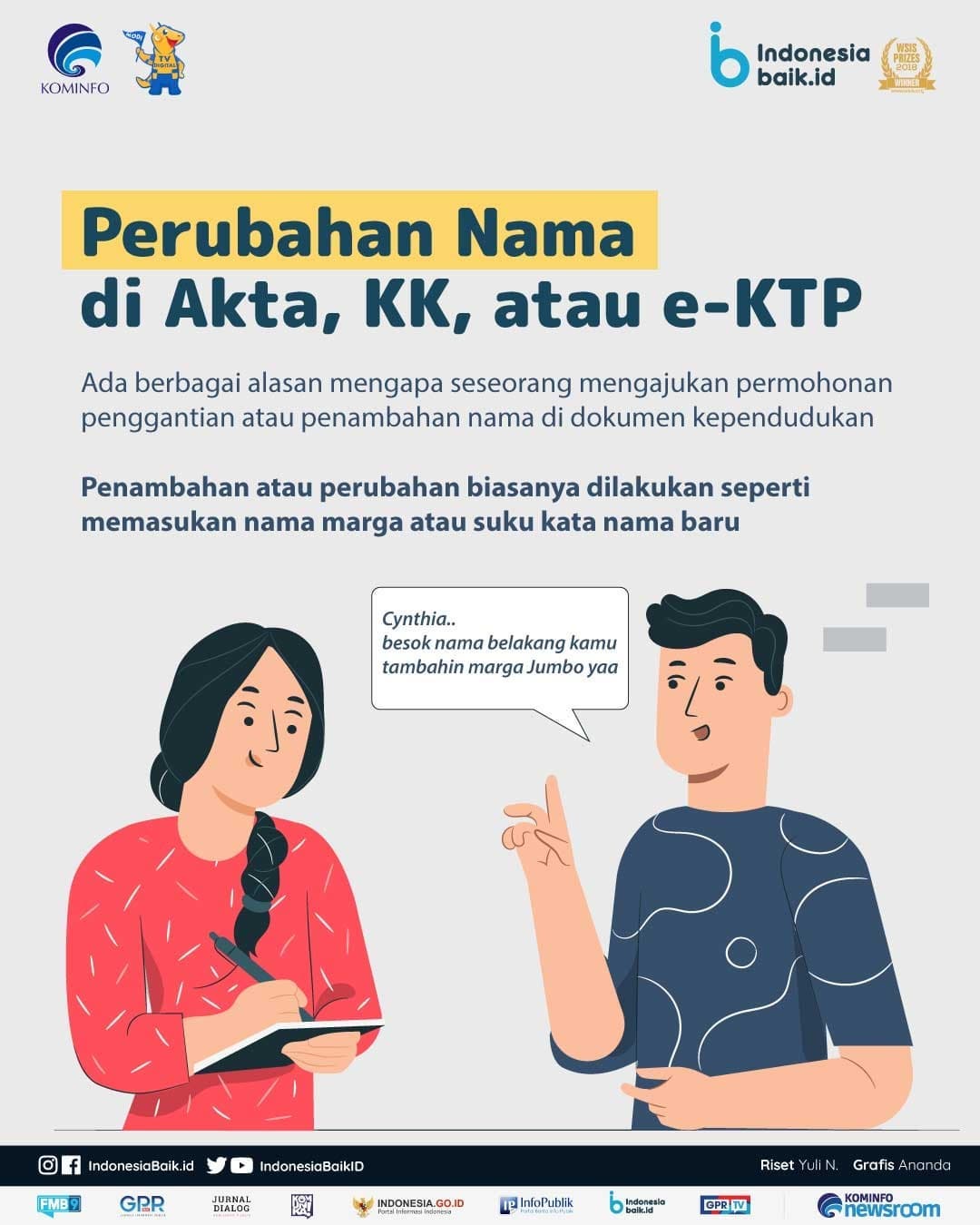 Perubahan Nama di Akta, KK, atau e-KTP