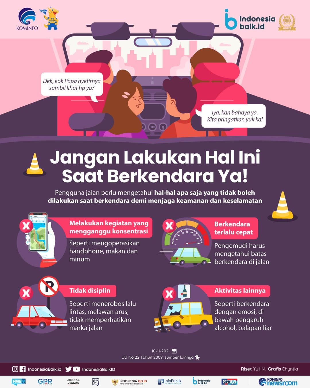 Jangan Lakukan Hal Ini Saat Berkendara...