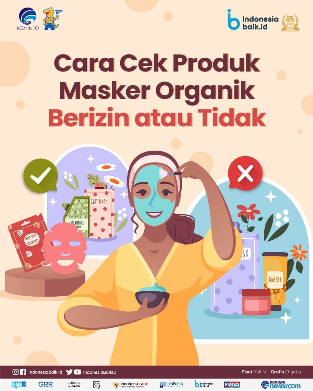 Cara Cek Produk Masker Organik Berizin...