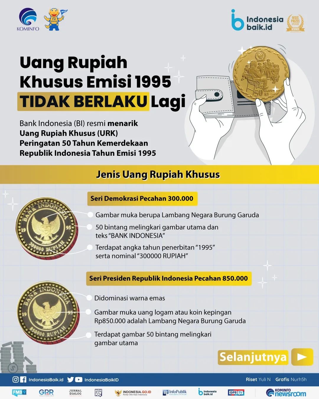 Uang Rupiah Khusus Emisi 1995 Tidak...