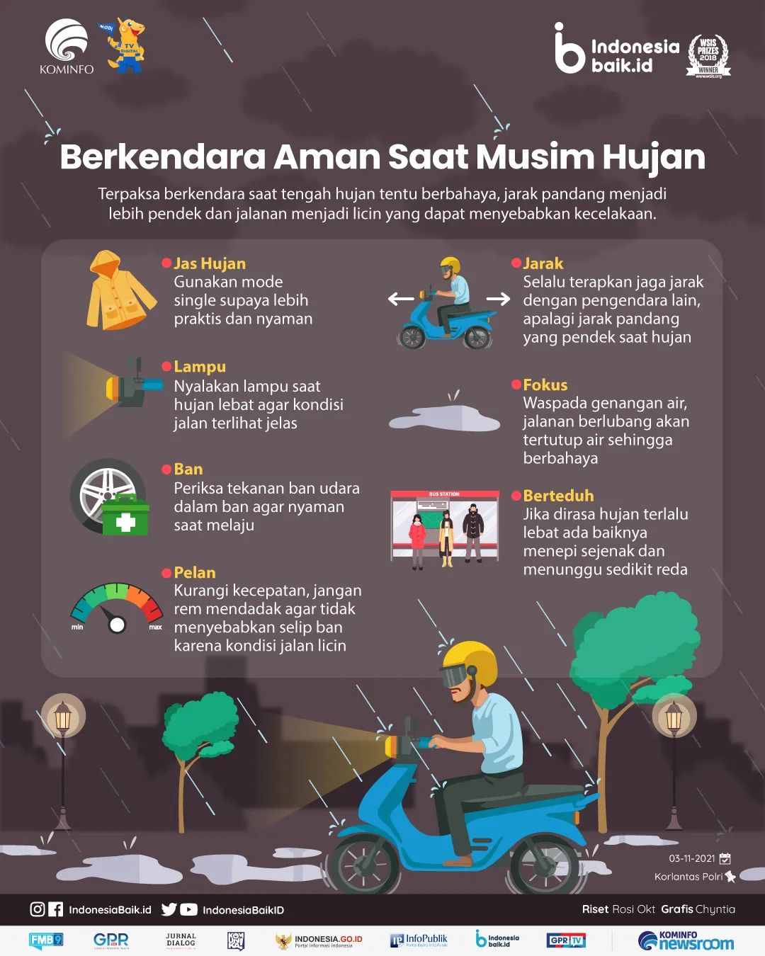 Berkendara Aman Saat Musim Hujan