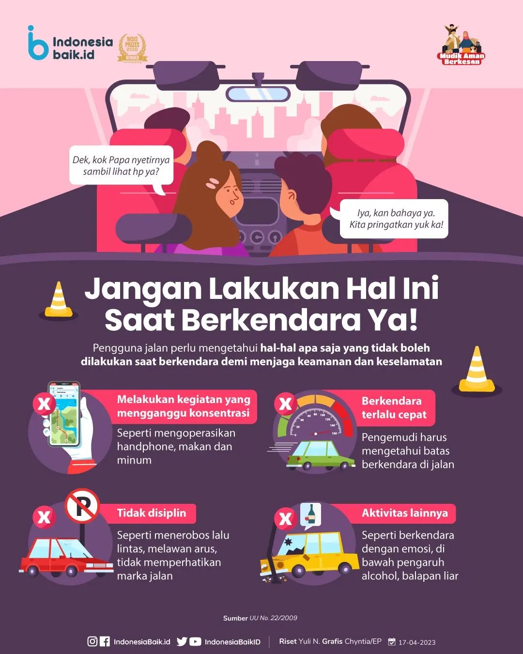 Jangan Lakukan Hal Ini Saat Berkendara...