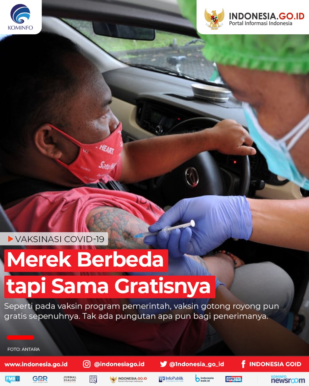 Merek Berbeda tapi Sama Gratisnya