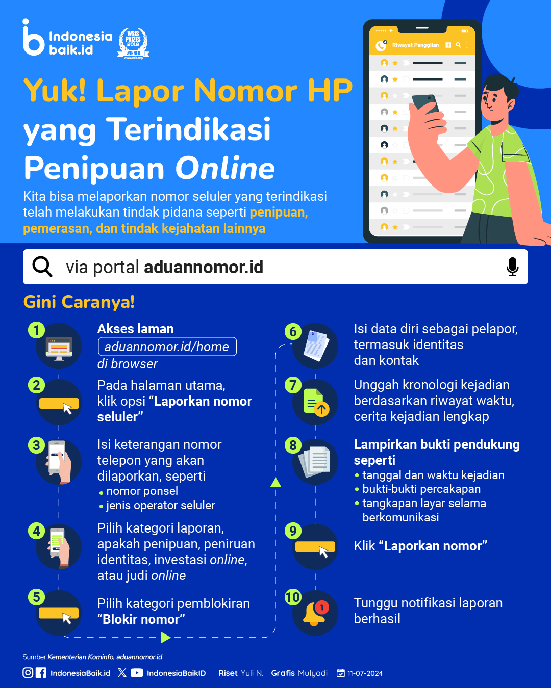 Yuk! Lapor Nomor HP yang Terindikasi...