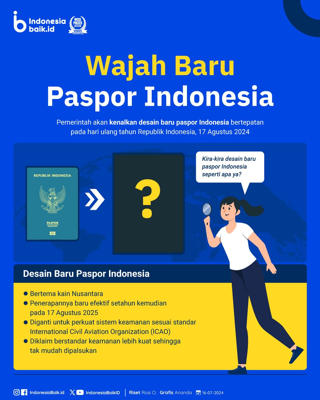 Wajah Baru Paspor Indonesia