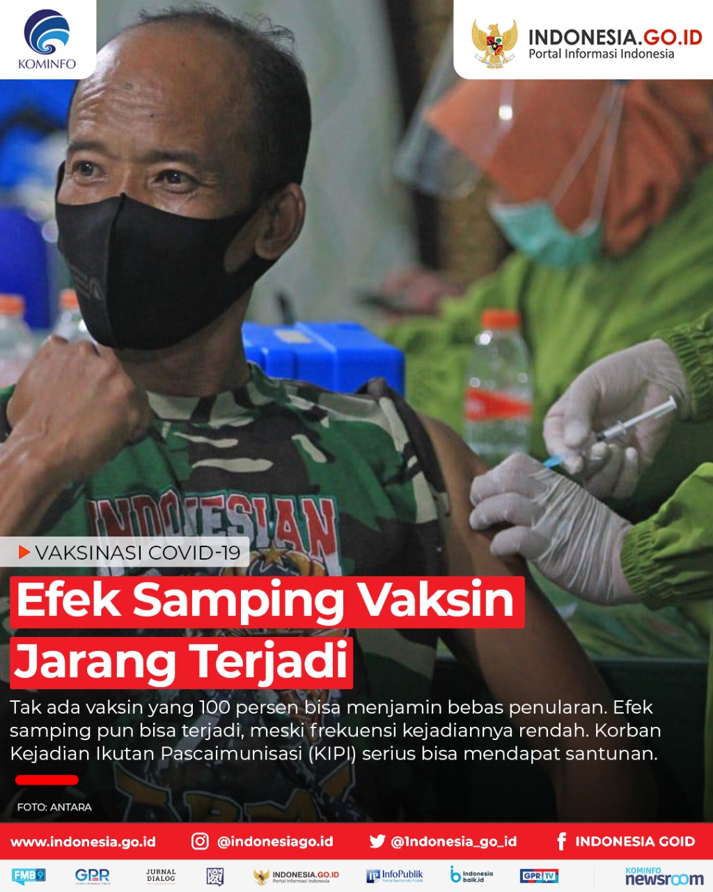 Efek Samping Vaksin Jarang Terjadi