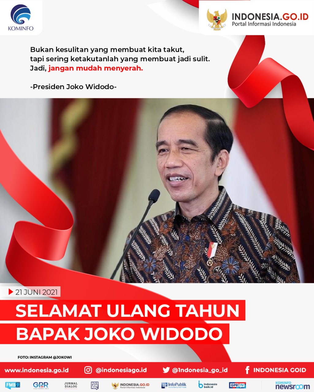 Selamat Ulang Tahun Bapak Joko Widodo