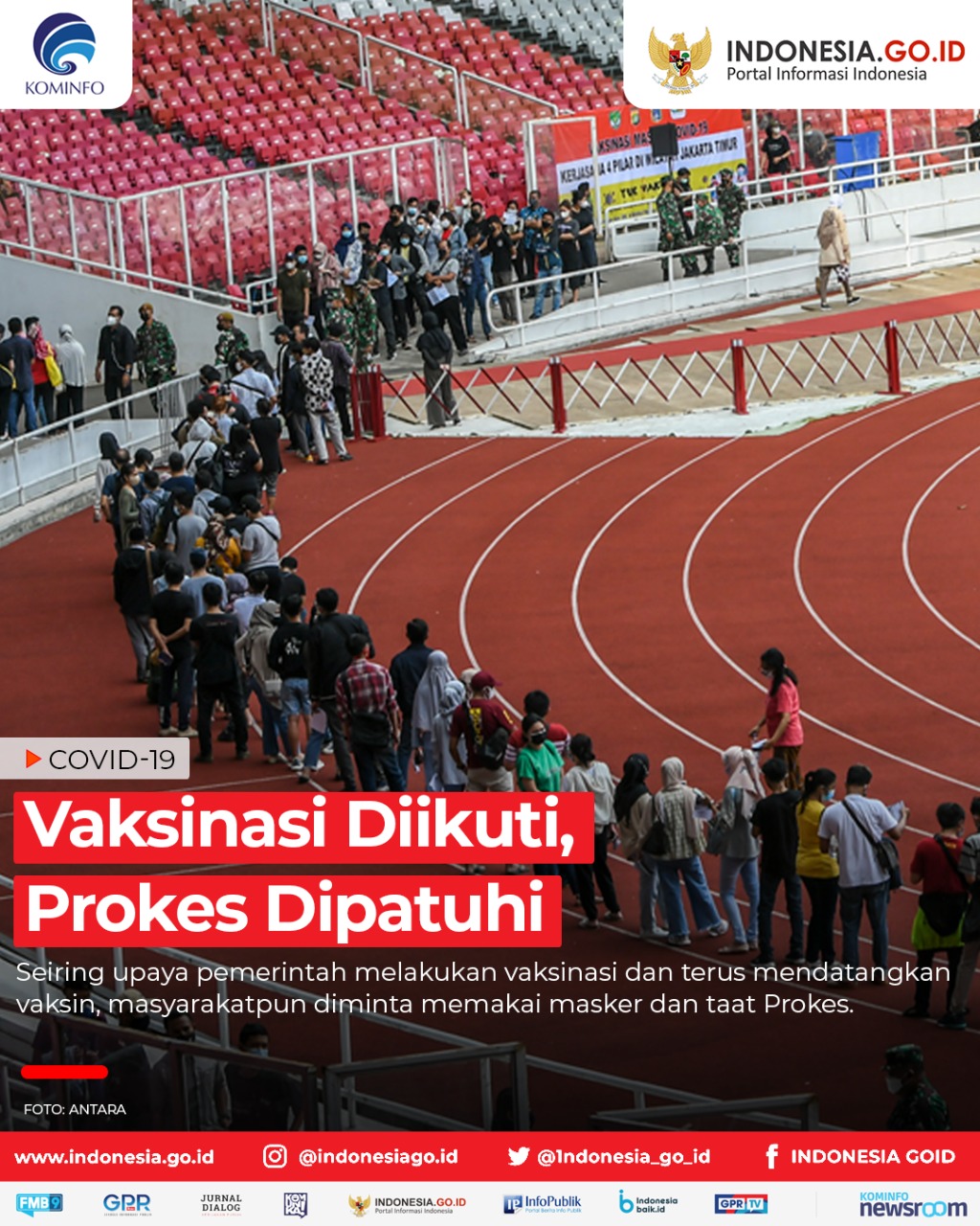 Vaksinasi Diikuti, Prokes Dipatuhi