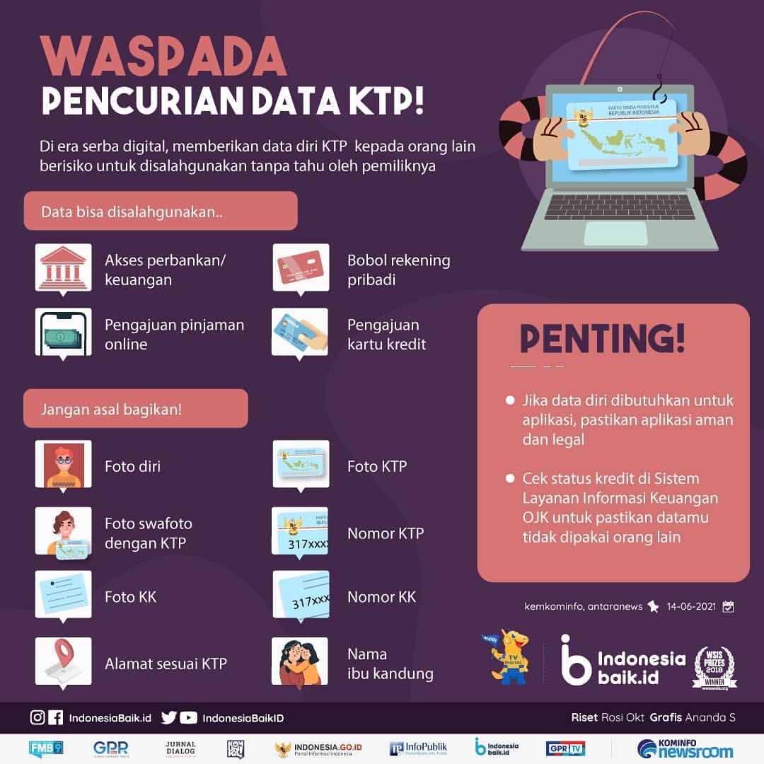 Waspada Pencurian Data KTP!