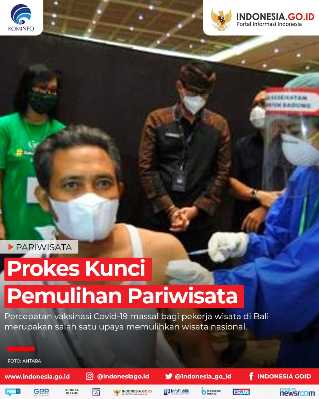 Prokes Kunci Pemulihan Pariwisata