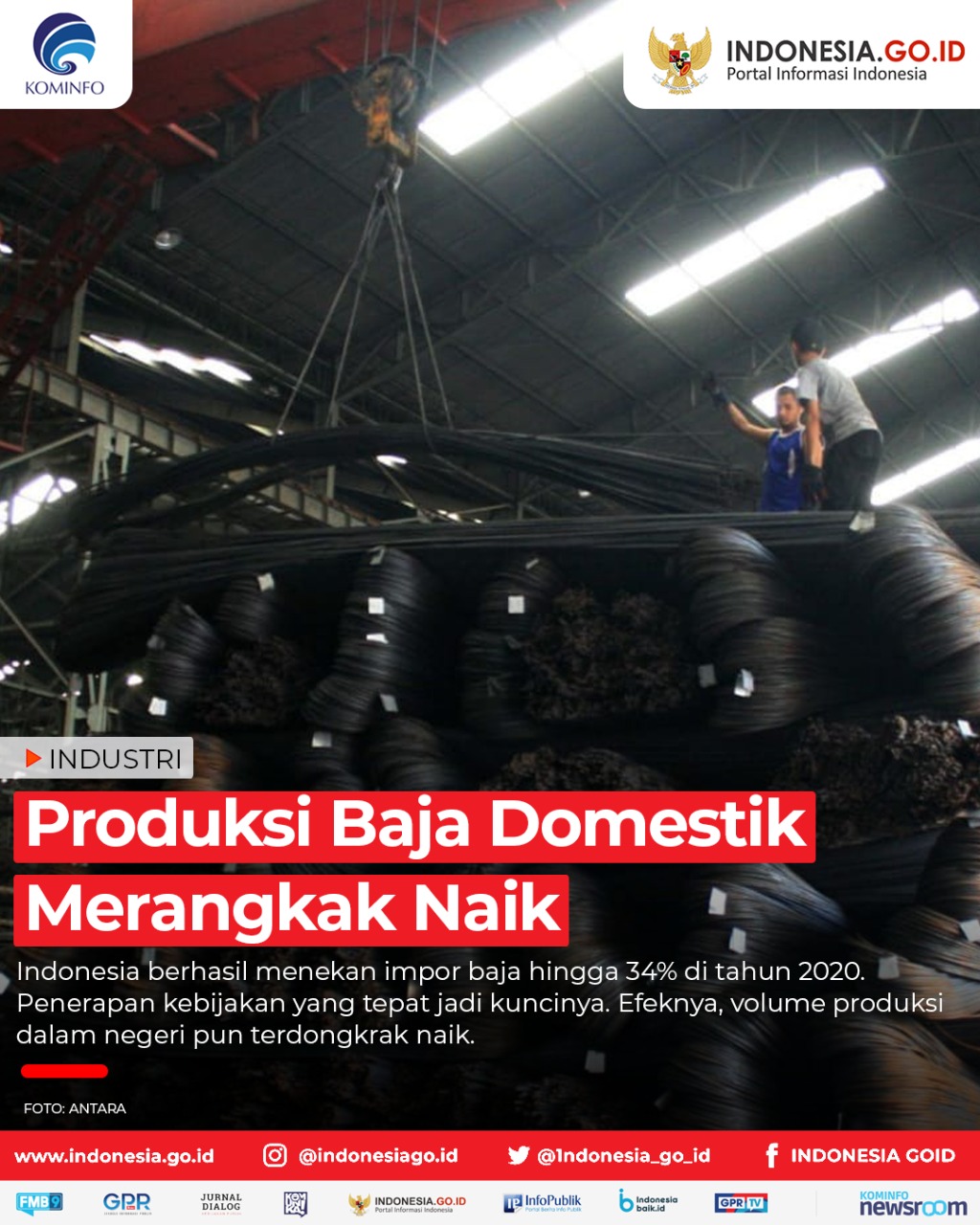 Impor Baja Ditekan, Produksi Domestik...