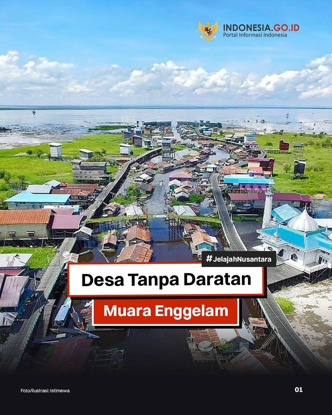 Desa Tanpa Daratan Muara Enggelam