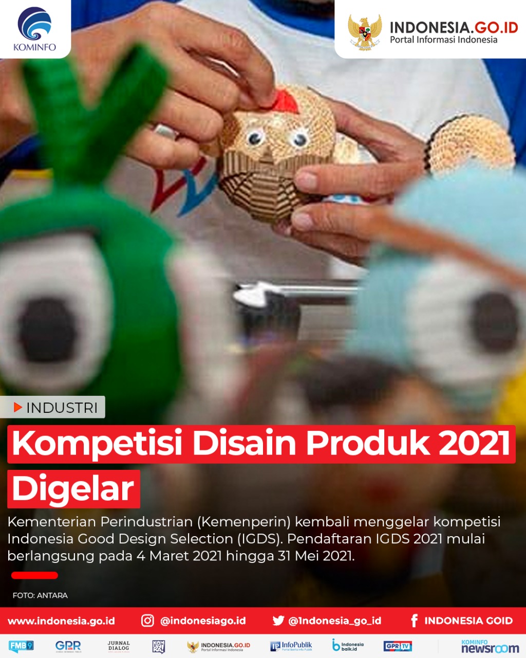 Kompetisi Disain Produk 2021 Digelar