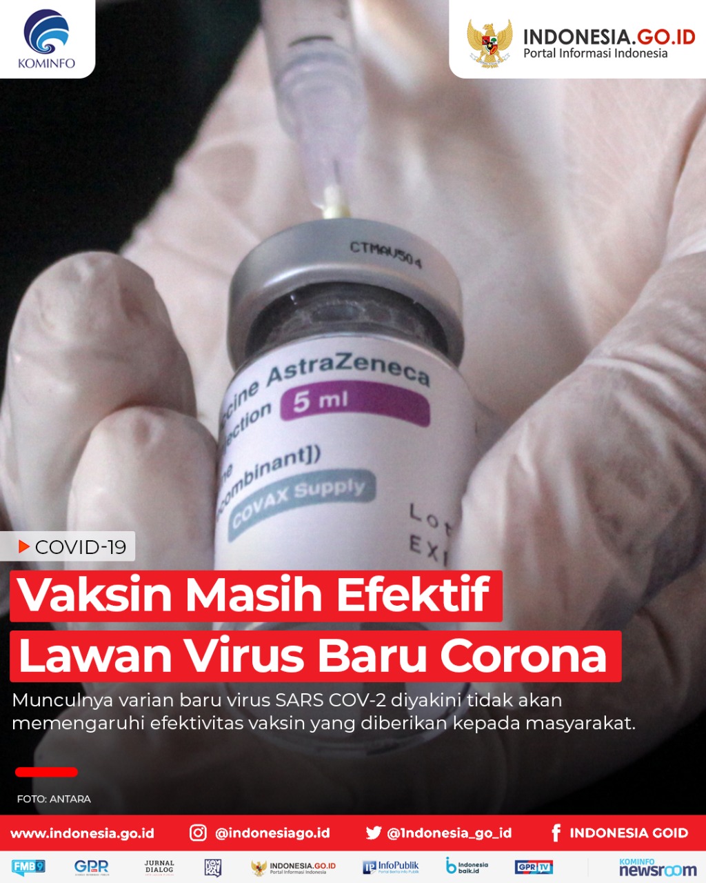 Vaksin Masih Efektif Lawan Virus Baru...