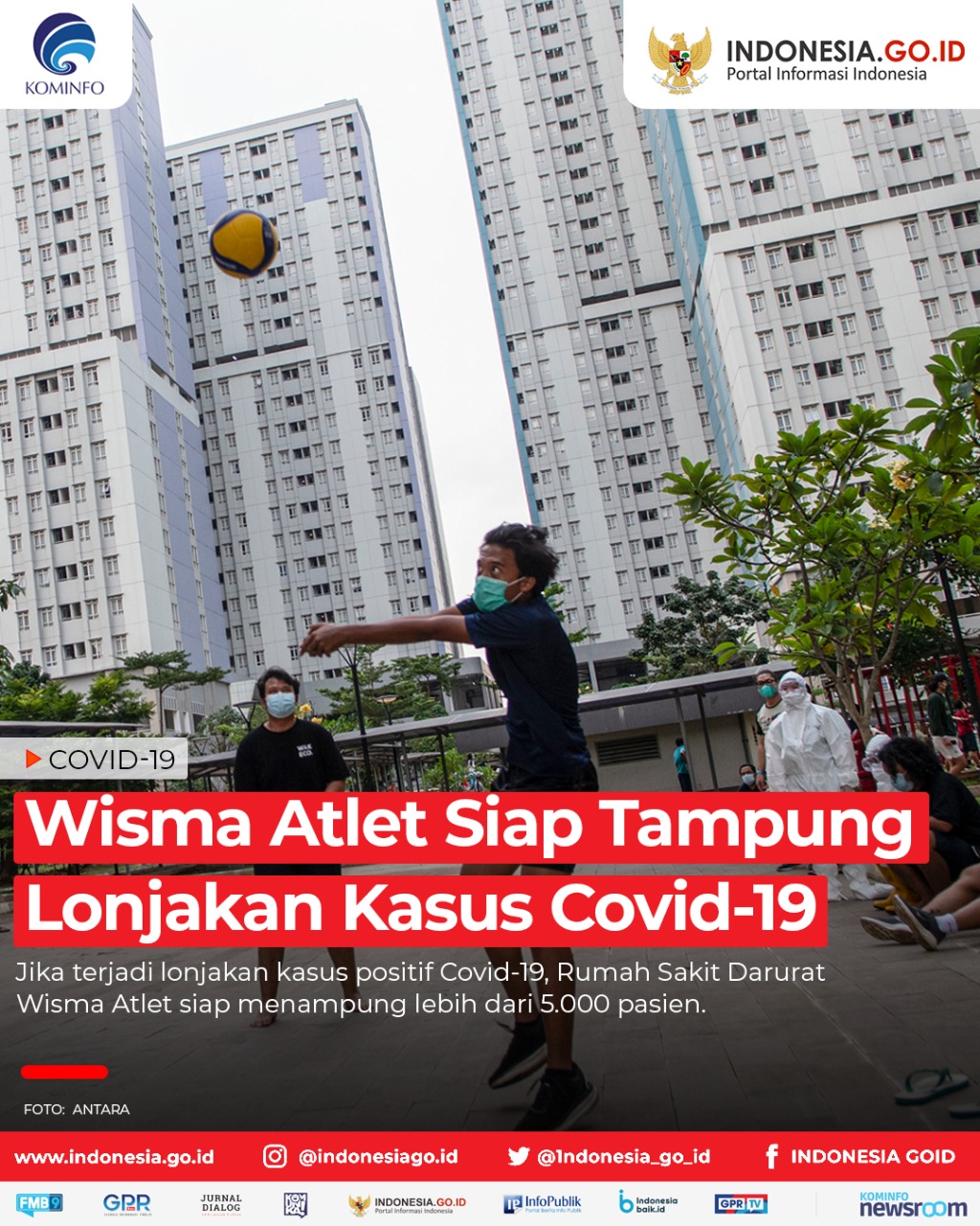 Wisma Atlet Siap Tampung Lonjakan Kasus...