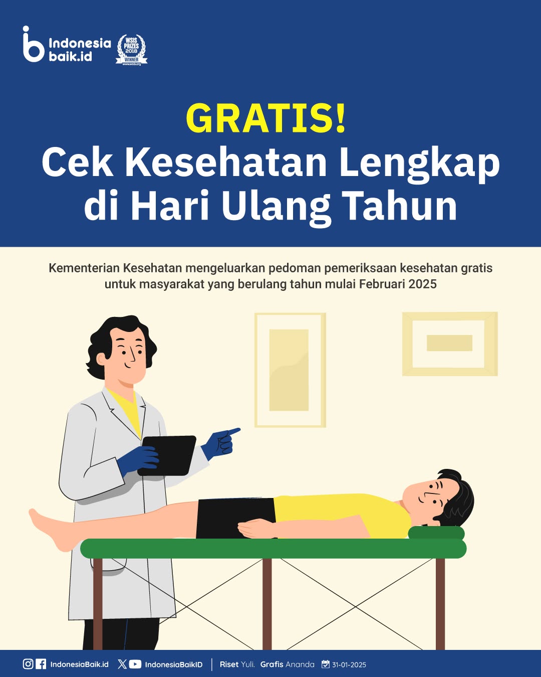 GRATIS! Cek Kesehatan Lengkap di Hari Ulang Tahun